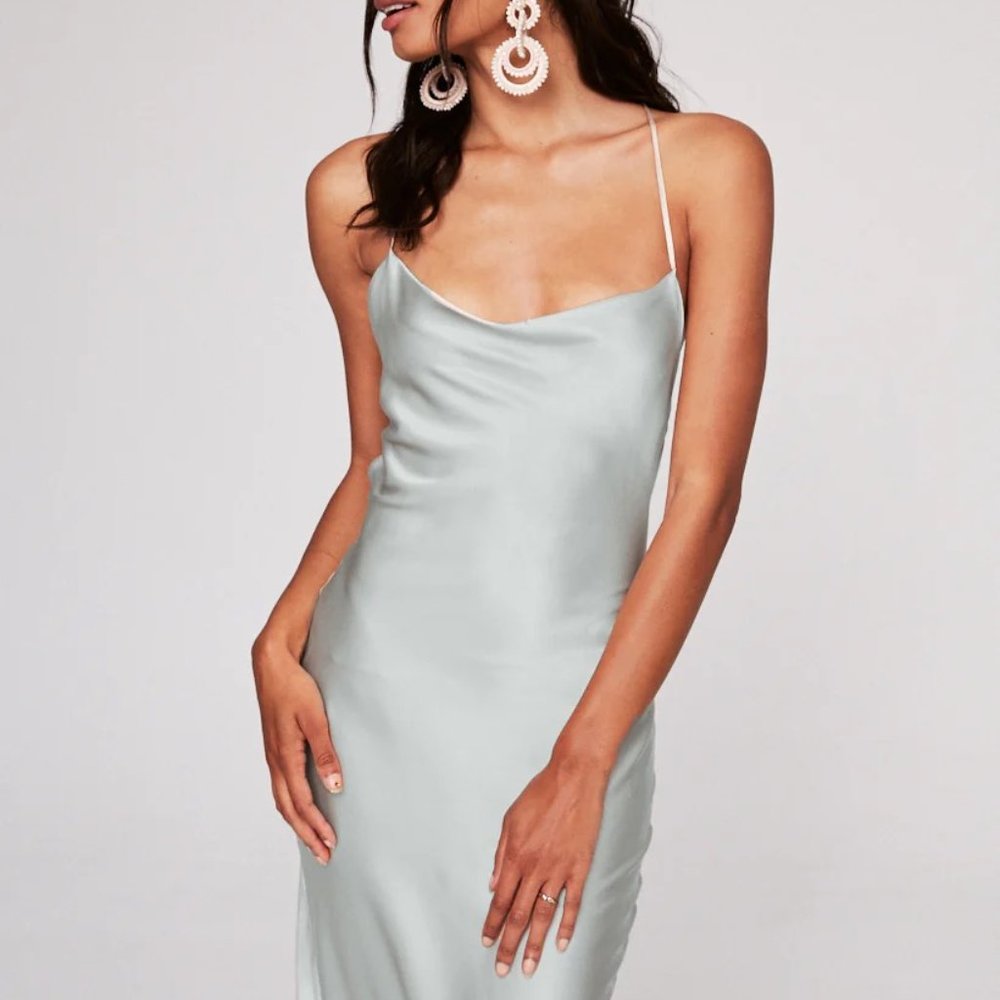 Stone Cold Fox Custom Temptation Gown - 0 / Capri Blue / Shiny